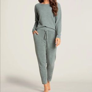 Barefoot Dreams Cozychic Ultra Lite Rolled Neck Pullover & Everyday Pants Set XS